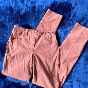 Rusty brown stretch dress pants